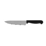 Coltello da Cucina Quttin Laser Nero Argentato 28 x 6 x 1,3 cm (36 Unità)