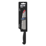 Coltello da Cucina Quttin Laser Nero Argentato 28 x 6 x 1,3 cm (36 Unità)