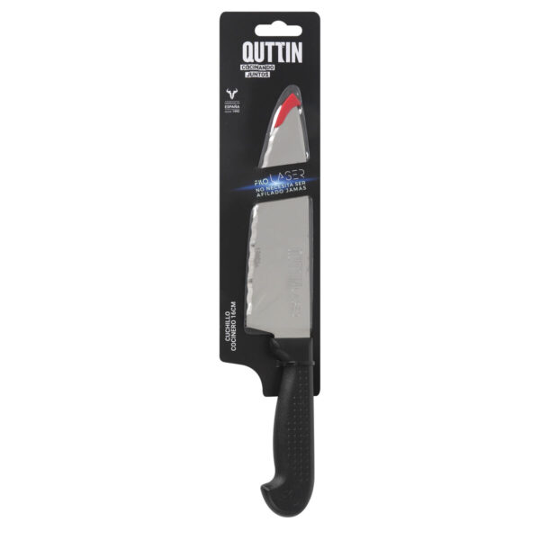 Coltello da Cucina Quttin Laser Nero Argentato 28 x 6 x 1,3 cm (28 Unità)