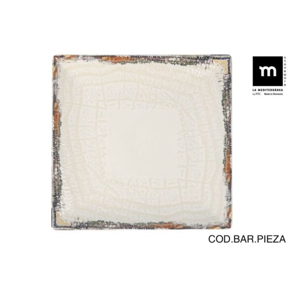 Piatto da pranzo La Mediterránea Albus 24 x 24 x 2 cm (6 Unità)