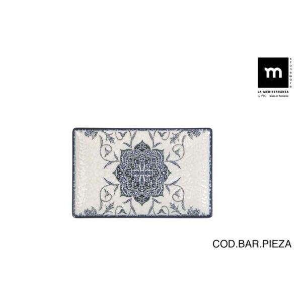 Teglia da Cucina La Mediterránea Rosetta Rettangolare 20 x 13 x 2 cm (24 Unità)
