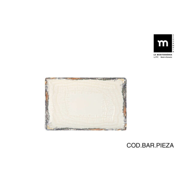 Vassoio La Mediterránea Albus 20 x 13 x 2 cm (24 Unità)