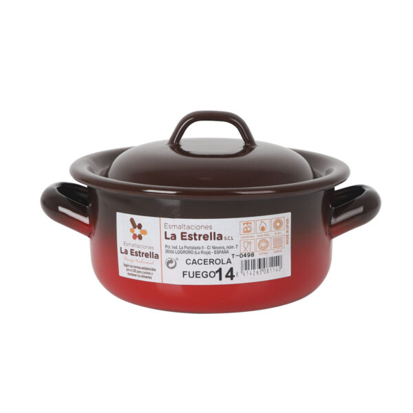 Casseruola La Estrella Fuego 1L Ø 14 x 7 cm (6 Unità)