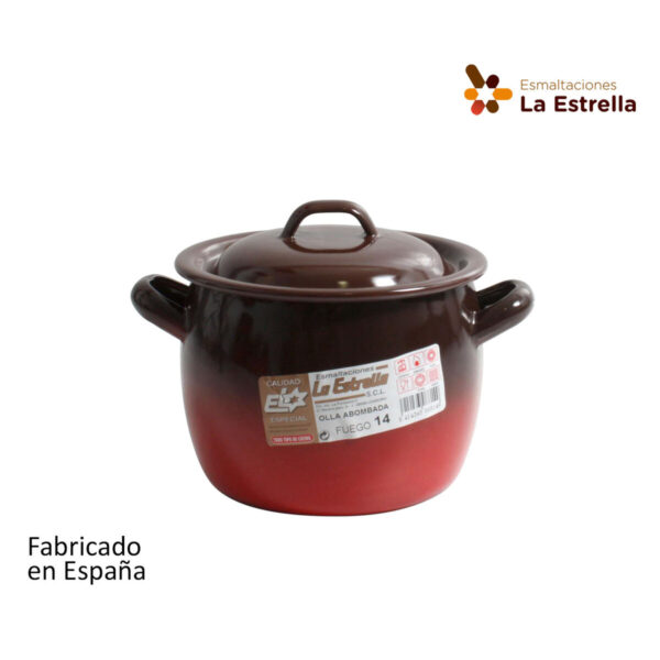 Pentola con Coperchio La Estrella Fuego ø 12 x 11 cm (4 Unità)