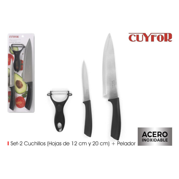 Set di Coltelli per Pelare Cuyfor 2 Pezzi (12 Unità)