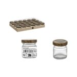 Barattolo di Vetro La Mediterránea WOOD 50 ml (48 Unità)