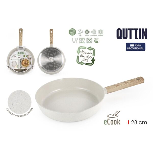 Padella Quttin ECOOK Bianco (6 Unità)