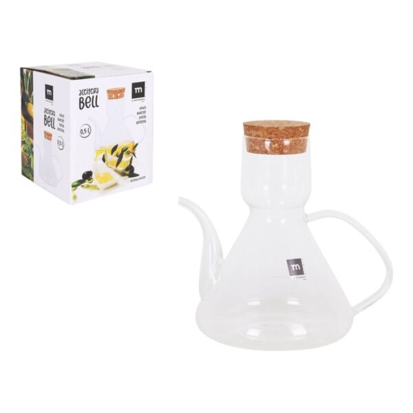 Oliera La Mediterránea Bell Trasparente Silicone Vetro Borosilicato 500 ml (8 Unità)