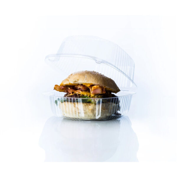 Vassoi Riutilizzabili per Alimenti Algon BURGER 13 x 13 x 6,9 cm (5 Pezzi) (24 Unità)