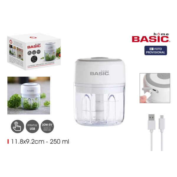 Tritatutto per Verdure Basic Home 250 ml 11,8 x 9,2 cm (8 Unità)