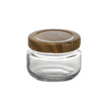 Barattolo di Vetro La Mediterránea WOOD 140 ml (24 Unità)