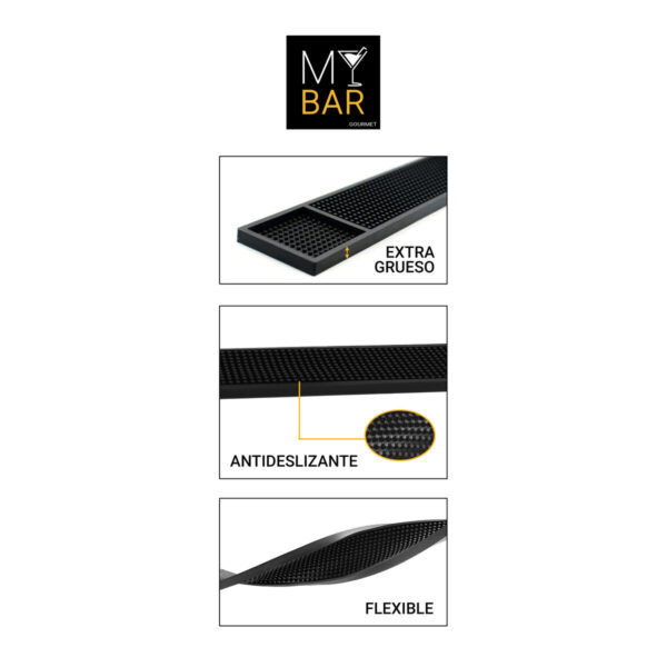 Scolapiatti da Lavandino My Bar 62 x 9 x 1 cm (18 Unità)