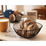 Portapane My Bar Nero Metallo Rotonda (12 Unità)