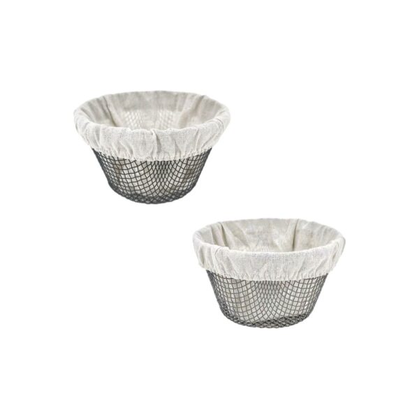 Cestino per il Pane Metallo 18 x 18 x 10 cm (24 Unità)