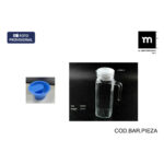 Boccale con Coperchio e Dosatore La Mediterránea Chrystie Vetro (12 Unità)