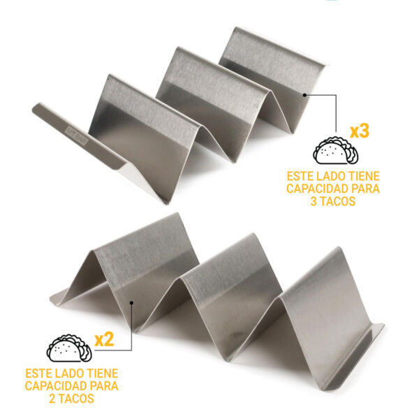 Supporto per tacos My Bar 22 x 10 x 5 cm 0,6 mm (24 Unità)