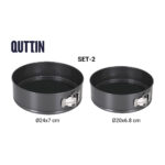 Stampo Removibile Quttin Nero 20 x 6,8+24 x 7 cm 2 Pezzi (6 Unità)