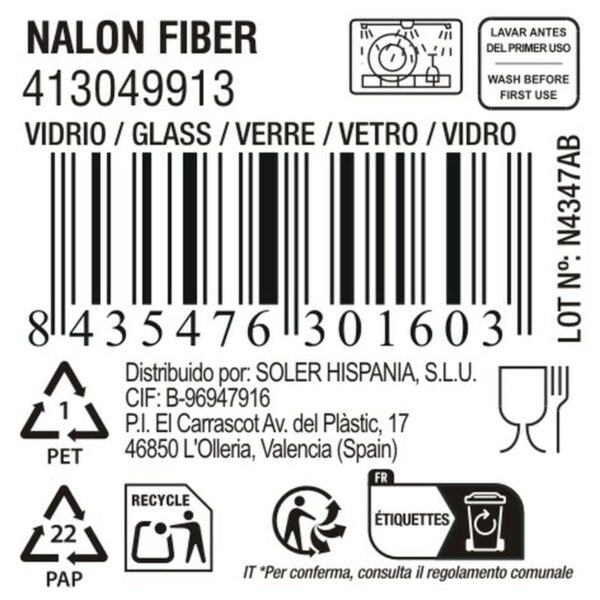 Bicchiere di acqua La Mediterránea Nalon fiber (48 Unità)