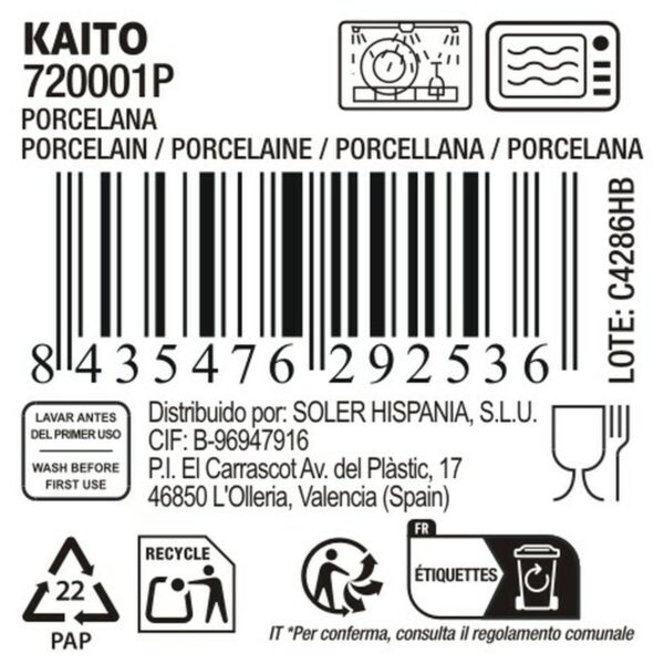 Ciotola per Aperitivi La Mediterránea Kaito (36 Unità)