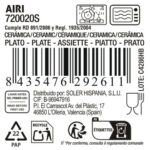 Teglia da Cucina La Mediterránea Airi Rotonda (18 Unità)