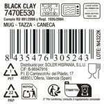 Tazza La Mediterránea Black clay (24 Unità)