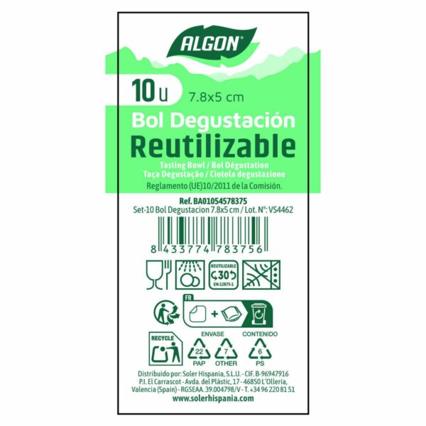 Ciotola per Aperitivi Algon 10 Pezzi (24 Unità)