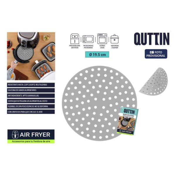 Vassoio riutilizzabile in silicone per friggitrice ad aria Quttin
