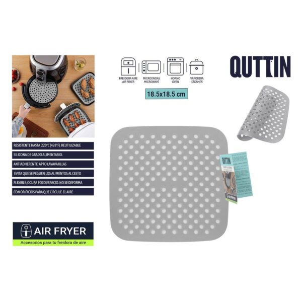 Vassoio riutilizzabile in silicone per friggitrice ad aria Quttin