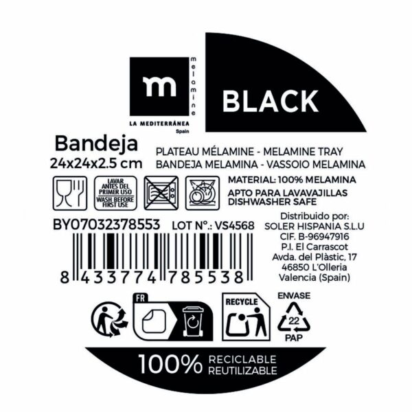 Vassoio La Mediterránea (12 Unità)