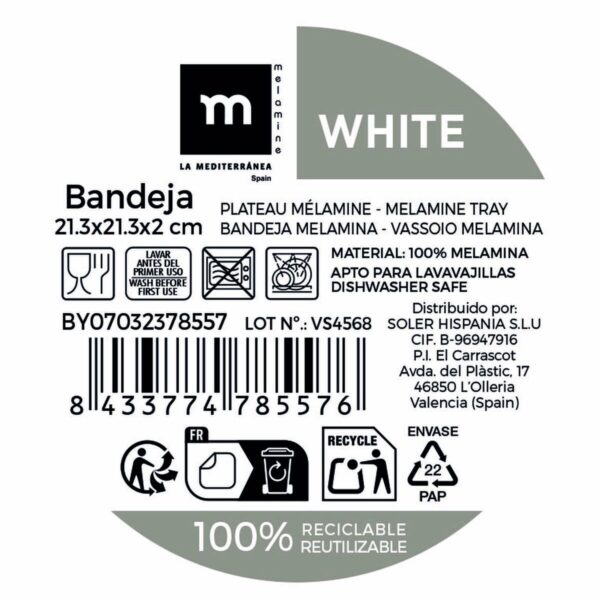Vassoio La Mediterránea (12 Unità)