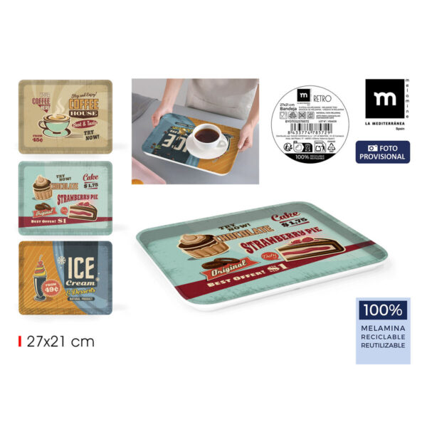 Vassoio La Mediterránea 27 x 21 cm (18 Unità)