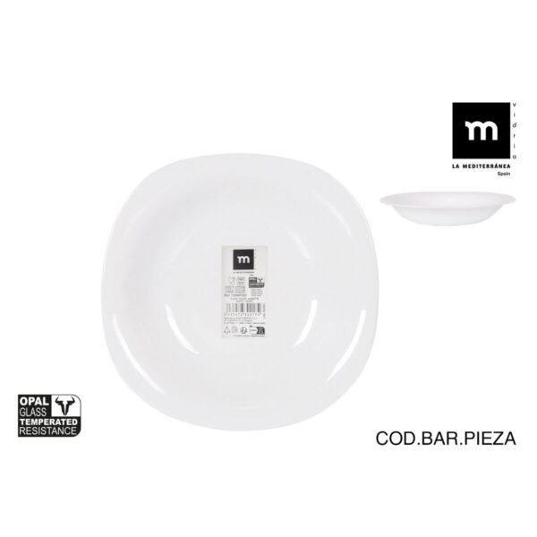 Piatto Fondo La Mediterránea Palaos 21 x 21 x 3,5 cm (36 Unità)