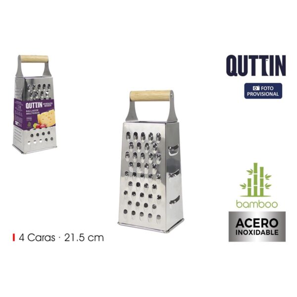 Grattugia Quttin Bambù 9 x 6,8 x 21,5 cm (24 Unità)