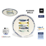 Piatto da pranzo La Mediterránea Peixe 25,5 cm (24 Unità)