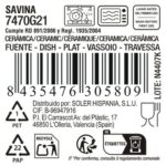 Teglia da Cucina La Mediterránea Savina Ovale Ø 29,7 x 13,6 x 2,5 (12 Unità)