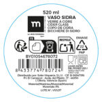 Set di Bicchieri La Mediterránea 0,52 l (12 Unità)