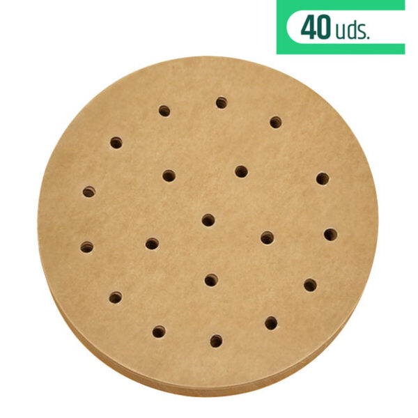 Carta per friggitrice ad aria Inde 20 cm (24 Unità)