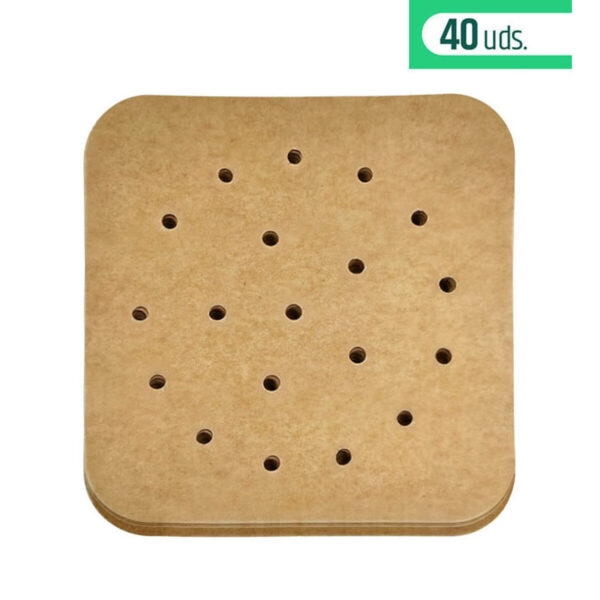 Carta per friggitrice ad aria Inde 20 cm (24 Unità)