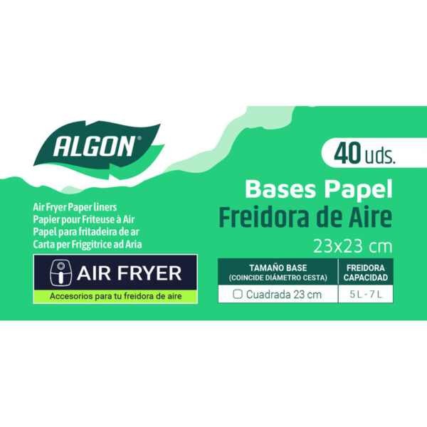 Carta per friggitrice ad aria Inde 23 cm (24 Unità)