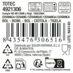 Ciotola La Mediterránea Totec 640 ml 14,5 X 7,5 CM (18 Unità)