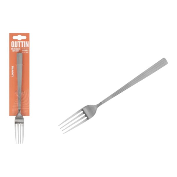 Set di Forchette Quttin LOUVRE Argentato 2 mm 21 x 2,4 cm 3 Pezzi (12 Unità)
