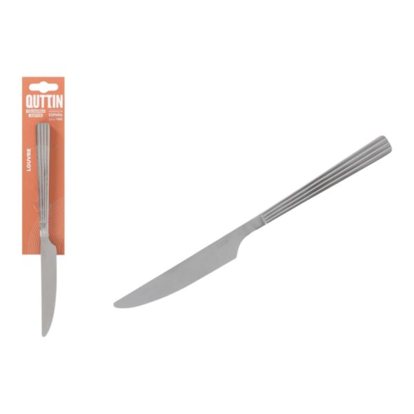 Set di Coltelli Quttin LOUVRE Argentato 4,5 mm 23,7 x 2 cm 2 Pezzi (12 Unità)