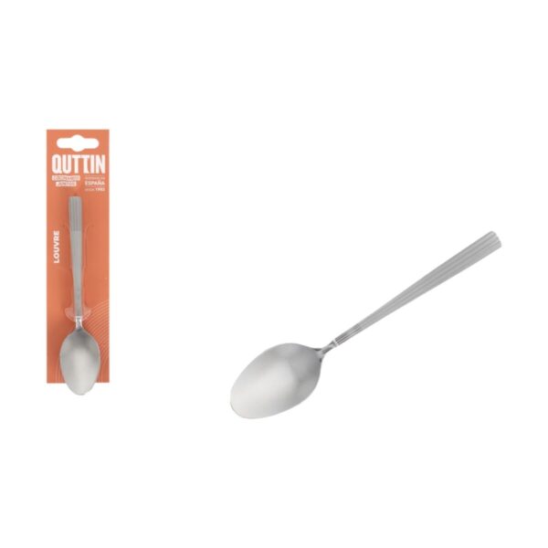 Set di cucchiai da dessert Quttin LOUVRE Argentato 1,5 mm 14,8 x 3,2 cm 6 Pezzi (12 Unità)