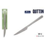 Coltello Seghettato Quttin MOMA 22,6 x 2 cm 2 Pezzi (12 Unità)