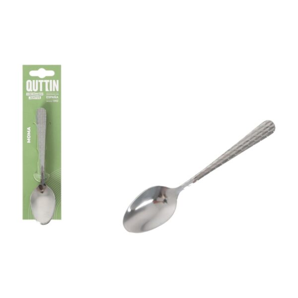 Set di cucchiai da dessert Quttin MOMA Nero 14,2 x 3,2 cm 6 Pezzi (12 Unità)