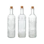 Bottiglia di Vetro La Mediterránea Trasparente Sughero Vetro 1 L (12 Unità)