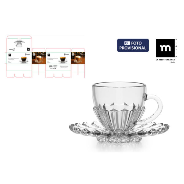 Set di Tazze da Caffè La Mediterránea Elianor 100 ml 6 Pezzi (4 Unità)