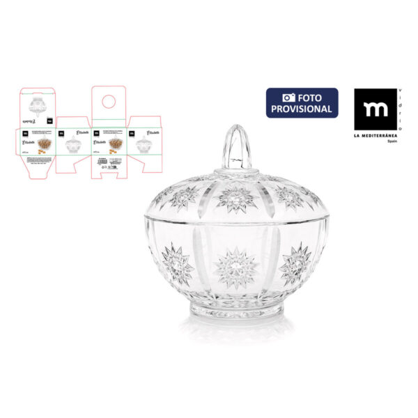 Barattolo di Vetro Inde Elisabeth Trasparente (18 Unità)