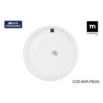 Piatto da pranzo La Mediterránea Diamond Trasparente Vetro Ø 26 cm (12 Unità)