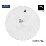 Teglia da Cucina La Mediterránea Diamond Trasparente Vetro Rotonda Ø 31 cm (12 Unità)